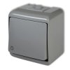 JUNIOR Przycisk /światło/ popielaty IP54 10WHE-5