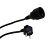Przedłużacz 1-gniazdowy, 1,5m czarny, 3x1,0mm OWY / 28222
