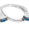 Kabel połączeniowy RS232 null-modem Typ DSUB9/DSUB9, Ż/Ż beżowy 1,8m AK-610100-018-E