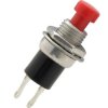 Przycisk PBS-10C ZWARTY ON- (OFF) monostabilny -czerwony plastik