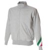 JRC Bluzy i polary 988291 Unisex S Zip Lunga S Jasnoszary Bawełna 100