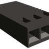 Obudowa złącza 3-pinowe -rzędowe raster: 2.54mm TE Connectivity Żeński Montaż na kablu AMPMODU MOD IV Złącze PCB