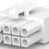 Plug housing, 10 pole, pitch 4.14 mm, straight, white, 770580-1