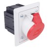 Gniazdo tablicowe z puszką 32A 5P 400V /80x97/ szare IP44 TWIST 425-6pkg