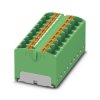 Blok rozdzielczy PTFIX 18X4 GN, zielone złącze przemysłowe - 18 punktów przyłączeniowych o przekroju 4mm2 /8szt./