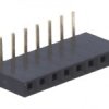PS-08K Gniazdo PS do druku 8 pin (do listew PH 2.54), jednorzędowe, katowe