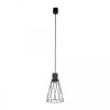 Lampa wisząca MODESTO czarna, druciany klosz w industrialnym tylu na GU10 10159 TK Lighting