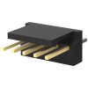 Pin header, 5 pole, pitch 2.54 mm, straight, black, 647078-5