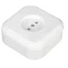 NEFRYT Gniazdo pojedyncze b/u natynkowe białe GNt-15N