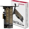 OUTLET_1: Adapter Axagon PCEM2-D PCIe NVME + SATA M.2