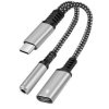 Przejście wtyk USB typ-C - gniazdo USB typ-C + gniazdo jack 3.5mm
