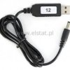 Zasilacz 12V z wtyku USB - 5V na 12V; DC 5.5/2.5mm
