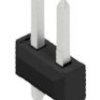 Pin header, 2 pole, pitch 2.54 mm, straight, black, 10054335