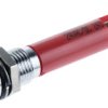 Lampka kontrolna do montażu panelowego 24V dc, czerwona 8mm LED Chrom Końcówka lutownicza RS PRO