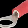 3613A Ring connector for M6, red