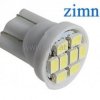 Żarówka samoch. 8xSMD 12V biała zimna W5W T10