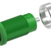 Gniazdo bananowe Żeński Wypustka Zielony 25A Electro PJP rozmiar 4 mm