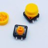 Mikroprzełącznik 12x12 mm, przycisk żółty