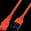7100-0,9M-RED Power cable C13 to C14, 0.9 m, red