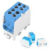Blok Rozdzielczy Zacisk Odgałęźny Na Szynę TH35 1,5-25mm² Niebieski 130A