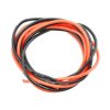 High Temperature Resistant Silicone Wire (18AWG 0.75mm2 1m Red & Black)