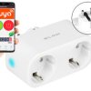 Gniazdo podwójne SMART sterowane WiFi Tuya/Smart Life; Blow