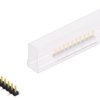 Pin header, 10 pole, pitch 2.54 mm, angled, black, SLLP5SMD03810SSM