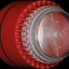 FLSVCLRS2403 Flashni, red, clear lens, shallow base, 24 V DC
