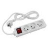 Przedłużacz 3 Gniaz. 1.5M Z/U Z Wyłącznikiem Biały