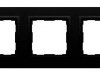 VENA2 Ramka pięciokrotna tworzywo lakierowane (barwione) czarny mat 520985