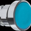 ZB4BA6 Pushbutton, front panel, Harmony XB4, 22 mm, blue, momentary