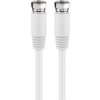 kabel przyłączeniowy SAT, ekranowanie 100%,Biały