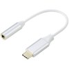 Renkforce Rf-6056890 Adapter USB-C To 3.5mm Jack White Aluminium 0.1M