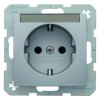 Gniazdo SCHUKO z polem opisowym alu B.1/B.7 Glas 47491404