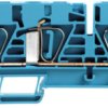 Through terminal block, spring balancer connection, 0.5-6.0 mm², 3 pole, 41 A, 8 kV, blue, 7907420000