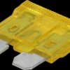 Automotive flat fuse, 20 A, yellow