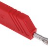 Adapter z wtykiem bananowym Męski Śruba typ Wtyk bananowy Czerwony 16A Hirschmann Test & Measurement rozmiar 4 mm