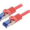 C6A064S Patch cord S/FTP 6a linka Cu LSZH czerwony 3m 26AWG -20...75C
