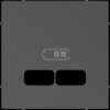 MEG4367-0414 Central plate - System M, USB charging station, anthracite