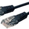 Telephone cable, RJ45 plug, straight to RJ45 plug, straight, 3 m, black, K2422.3