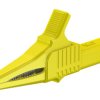 Zacisk krokodylkowy 32A izolowany 20mm Żółty Staubli