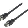 CQ8053S Patch cord S/FTP Cat 8.1 linka Cu LSZH czarny 2m 26AWG