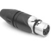 Złącze XLR 4 -pinowe Montaż na kablu XLR Żeński Czarny