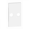 LIVING NOW plakietka gniazda TV 2 otwory 2mod. biały KW25M2