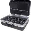 Tool case, fixed center panel and bottom tray, without tools, (L x W x D) 480 x 350 x 190 mm, 3.9 kg, 5015