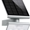 Lampa zewnętrzna solarna z czujnikiem ruchu Steinel 671013, 1x1.2 W, brak, 150 lm, 3000 K, IP44, srebrny