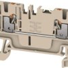 Through terminal block, push-in connection, 1.5 mm², 17.5 A, 6 kV, dark beige, 2674590000