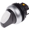 2-pozycyjny wycięcie: 22mm Chwilowy IP66 Eaton Czarny/biały siłownik: Pokrętło