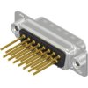 D-Sub plug, 15 pole, standard, equipped, straight, wire-wrap, 163A11479X