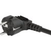 Power cord, Europe, plug type E + F, angled on C19 socket, straight, H05VV-F3G1.5 mm², black, 3 m, 6051.2103